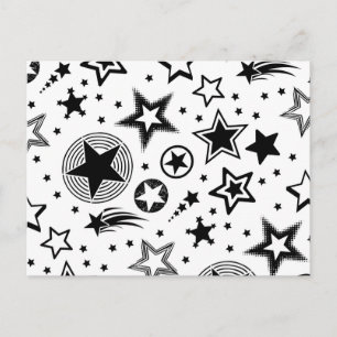 Sterren Tattoos zwart + jouw ideeën Briefkaart