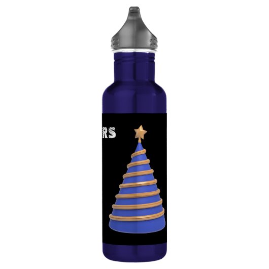 Sterren Tekstnaam Roestvrij staal Waterfles (Rechts)