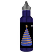 Sterren Tekstnaam Roestvrij staal Waterfles (Links)