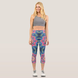 Sterren Tie Dye Capri Leggings