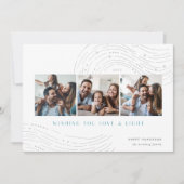 Sterren Tijdingen | 3 Foto Collage Hanukkah Kaart (Voorkant)