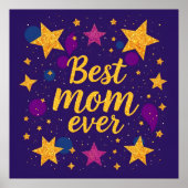 Sterren Trendy Luxe Cadeau Collectie Poster (Voorkant)