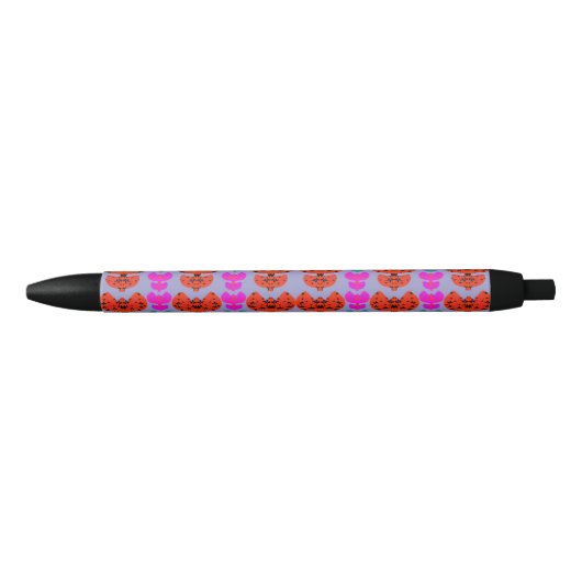 Sterren Tulpen Zwarte Inkt Pen (Voorkant)
