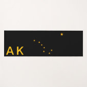 Sterren van Alaska Noir Vlag Yogamat (Voorkant (horizontaal))