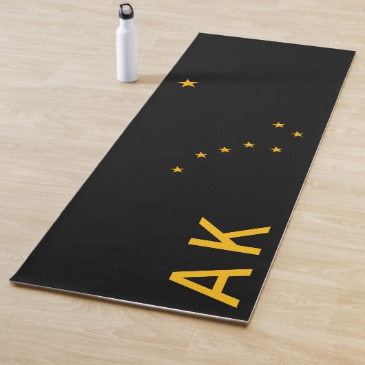 Sterren van Alaska Noir Vlag Yogamat (In situ)
