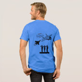 Sterren van blauw offer Tri-Blend shirt (Voorkant)