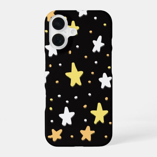 Sterren van Candy Corn iPhone 16 Hoesje (Achterkant)