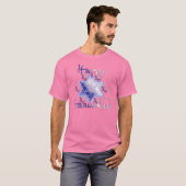 Sterren van David Mannen Burnout Shirt (Voorkant volledig)