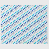 Sterren van David voor Chanoeka Cadeaupapier (Vlak)