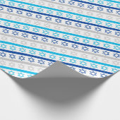 Sterren van David voor Chanoeka Cadeaupapier (Hoek)