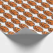 Sterren van de Basketbalspeler Cadeaupapier (Hoek)