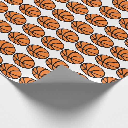 Sterren van de Basketbalspeler Cadeaupapier (Hoek)