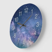 Sterren van de comos de blauwe paarse violette grote klok (Hoek)