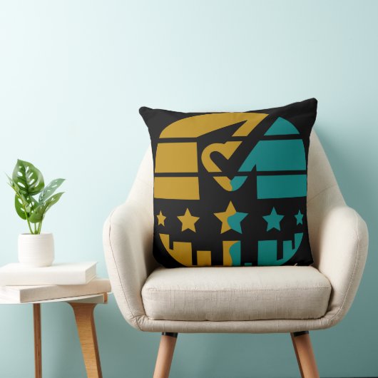 Sterren van goedkeuring - een modern perspectief kussen (Stoel)