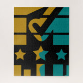 Sterren van goedkeuring - een modern perspectief legpuzzel (Verticaal)