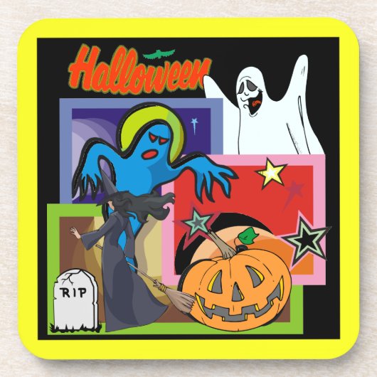 Sterren van Halloween - Onderzetter (Voorkant)