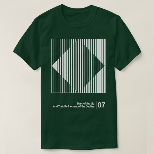 Sterren van het deksel minimalistisch grafisch ont t-shirt (Design voorkant)