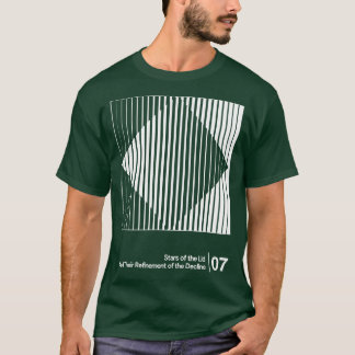 Sterren van het deksel minimalistisch grafisch ont t-shirt