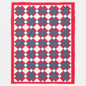 Sterren van Hope Americana Shower Fleece Blanket Deken (Voorkant)