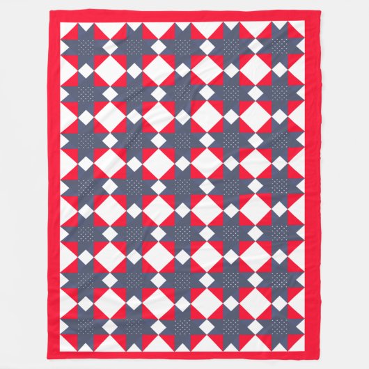 Sterren van Hope Americana Shower Fleece Blanket Deken (Voorkant)