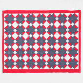 Sterren van Hope Americana Shower Fleece Blanket Deken (Voorkant (Horizontaal))