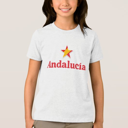 Sterren van Spanje - Andalusië Tri-Blend Shirt (Voorkant)