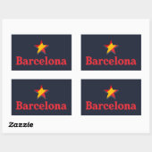 Sterren van Spanje – Barcelona Rechthoekige Sticker (Vel)