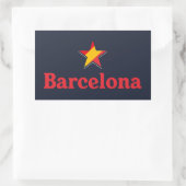 Sterren van Spanje – Barcelona Rechthoekige Sticker (Tas)