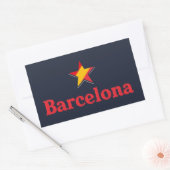 Sterren van Spanje – Barcelona Rechthoekige Sticker (Envelop)