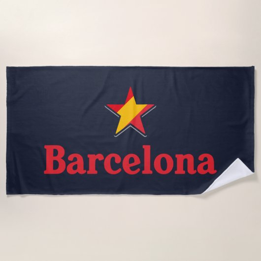 Sterren van Spanje – Barcelona Strandlaken (Voorkant)