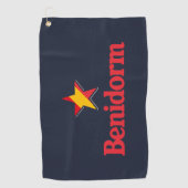 Sterren van Spanje – Benidorm Golfhanddoek (Voorkant)