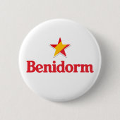 Sterren van Spanje – Benidorm Ronde Button 5,7 Cm (Voorkant)