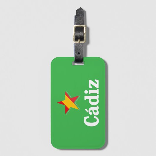 Sterren van Spanje - Cadiz Bagagelabel (Voorkant (verticaal))
