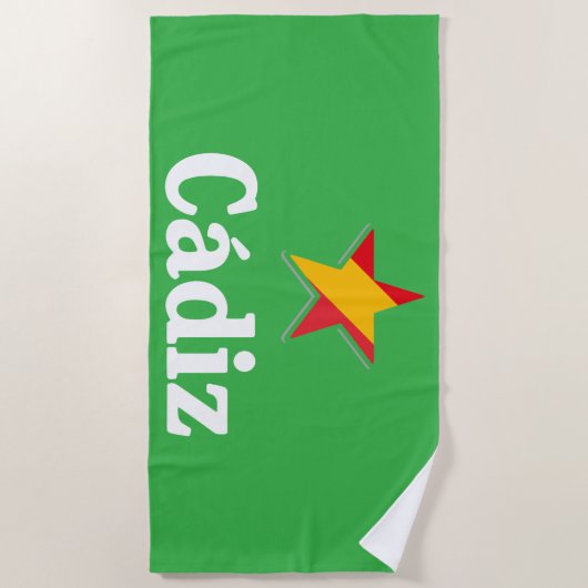 Sterren van Spanje - Cadiz Strandlaken (Voorkant)