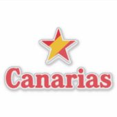 Sterren van Spanje – Canarische Eilanden Sticker (Voorkant)