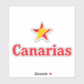 Sterren van Spanje – Canarische Eilanden Sticker (Vel)
