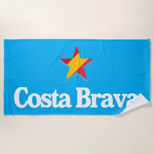 Sterren van Spanje - Costa Brava Strandlaken (Voorkant)