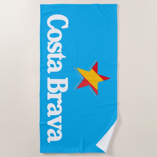 Sterren van Spanje - Costa Brava Strandlaken (Voorkant)