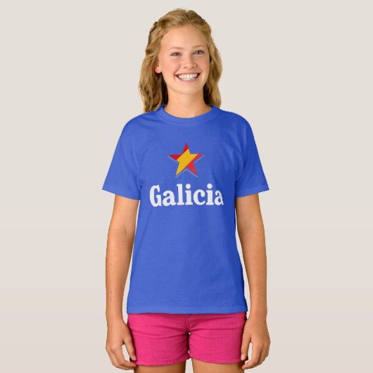 Sterren van Spanje - Galicië T-shirt (Voorkant volledig)