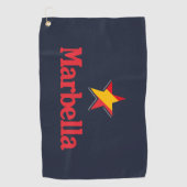 Sterren van Spanje – Marbella Golfhanddoek (Voorkant)