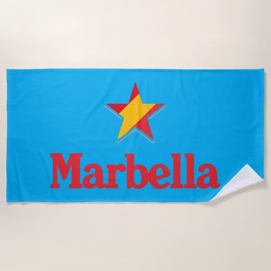 Sterren van Spanje – Marbella Strandlaken (Voorkant)