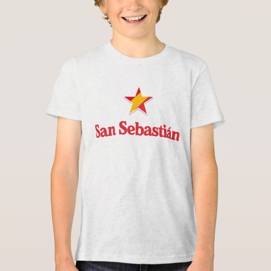 Sterren van Spanje – San Sebastian Tri-Blend Shirt (Voorkant)