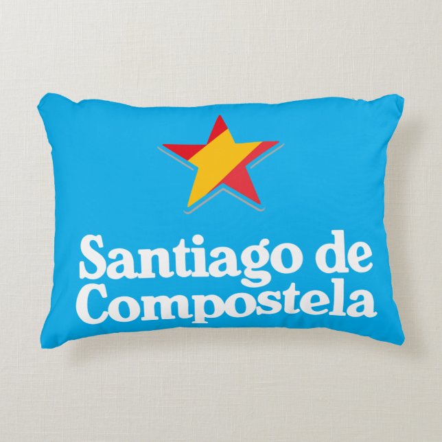 Sterren van Spanje – Santiago de Compostela Accent Kussen (Voorkant)