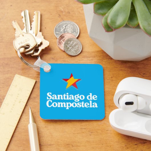 Sterren van Spanje – Santiago de Compostela Sleutelhanger (Bureau)