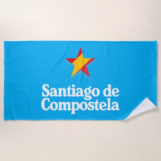 Sterren van Spanje – Santiago de Compostela Strandlaken (Voorkant)