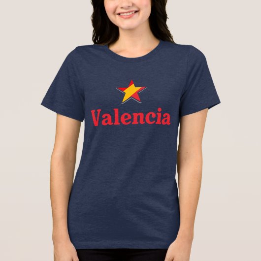 Sterren van Spanje – Valencia Tri-Blend Shirt (Voorkant)