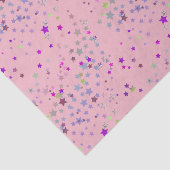 sterren van Star Shine Party. roze Tissuepapier (Detail)