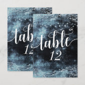 Sterren verblufde waterverf lucht trouwtafel numme kaart (Voorkant / Achterkant)