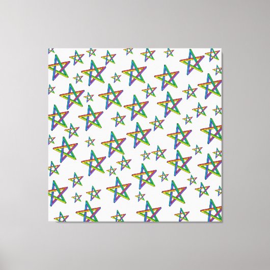 Sterren Verretched Canvas afdrukken (Voorkant)