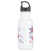 Sterren vieren waterfles (Achterkant)